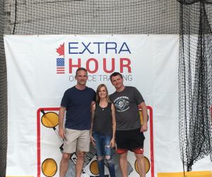 Rob Zettler, Nabby and Cathy Andrade at Extra Hour